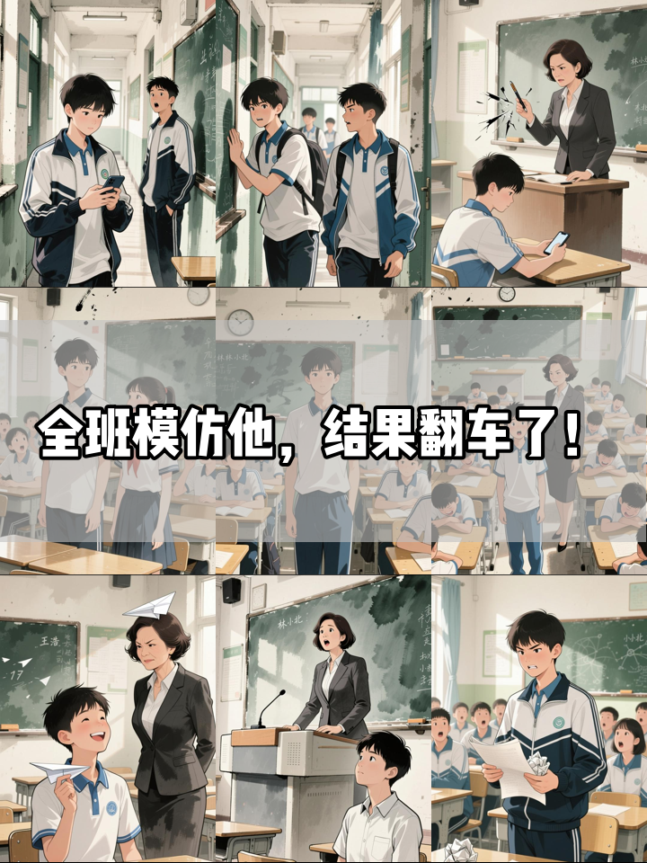 学霸伪装学渣后,全班跟风翻车实录