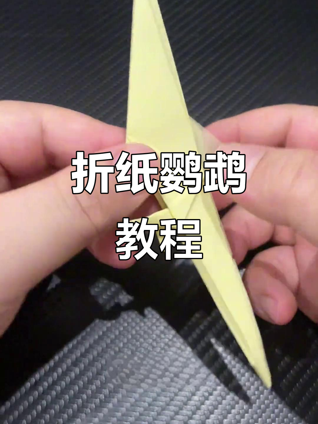 折纸鹦鹉立体手工,轻松学会制作可爱小动物