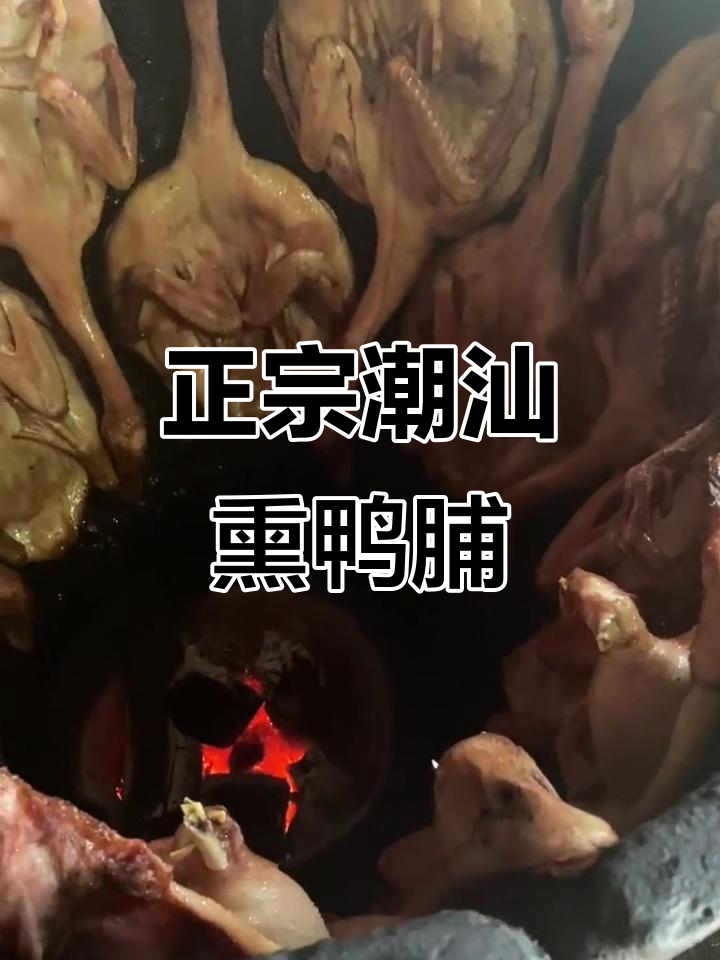 潮汕百年甘蔗熏鸭脯,正宗美味代代相传
