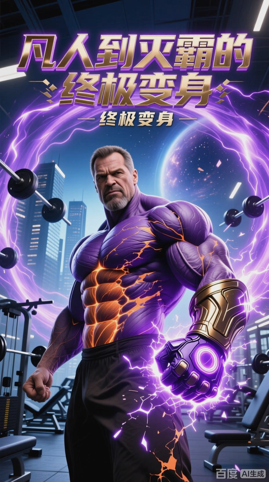 肌肉大叔变身灭霸