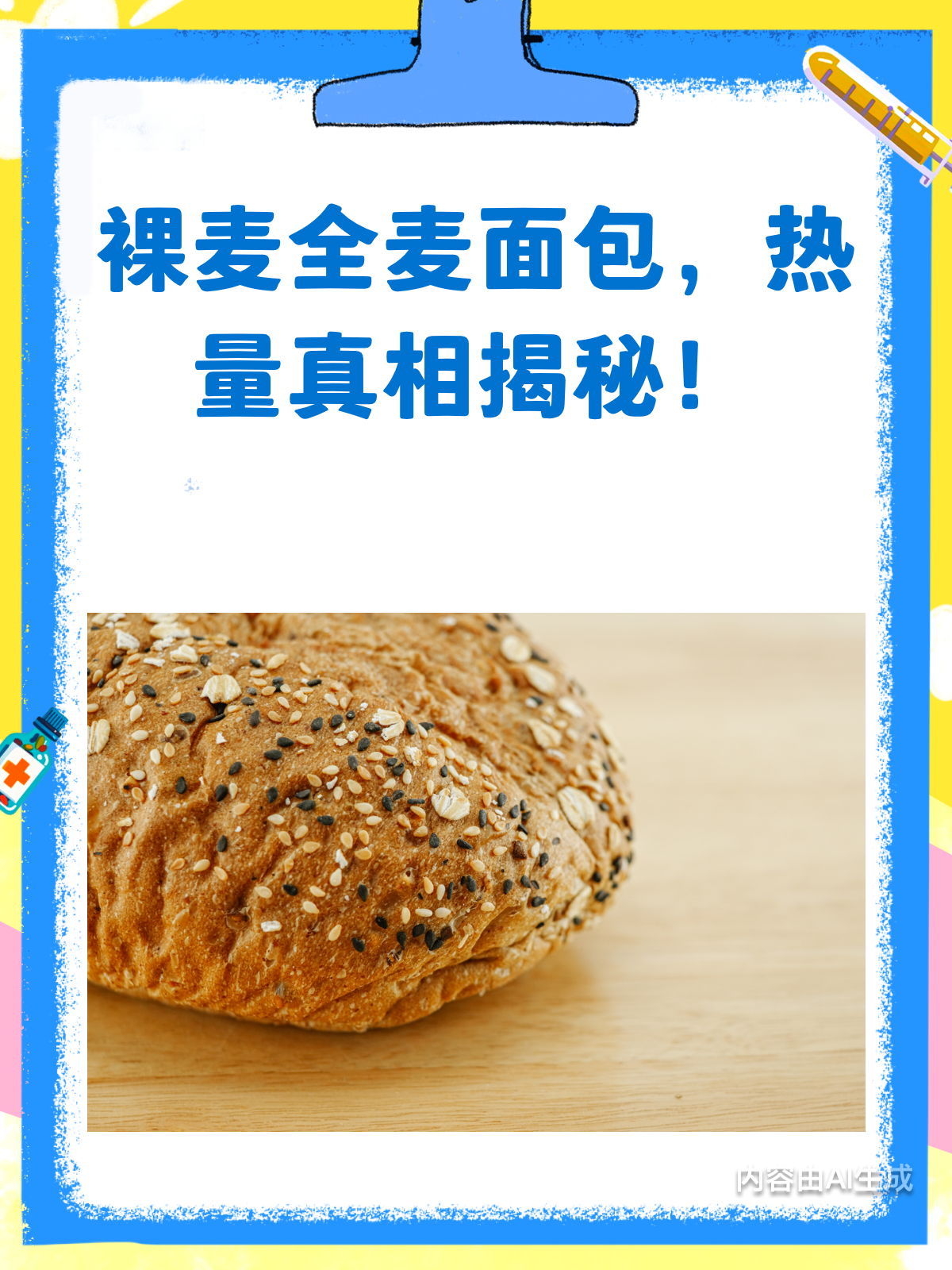 裸麦全麦面包,真的是低热量健康之选吗?