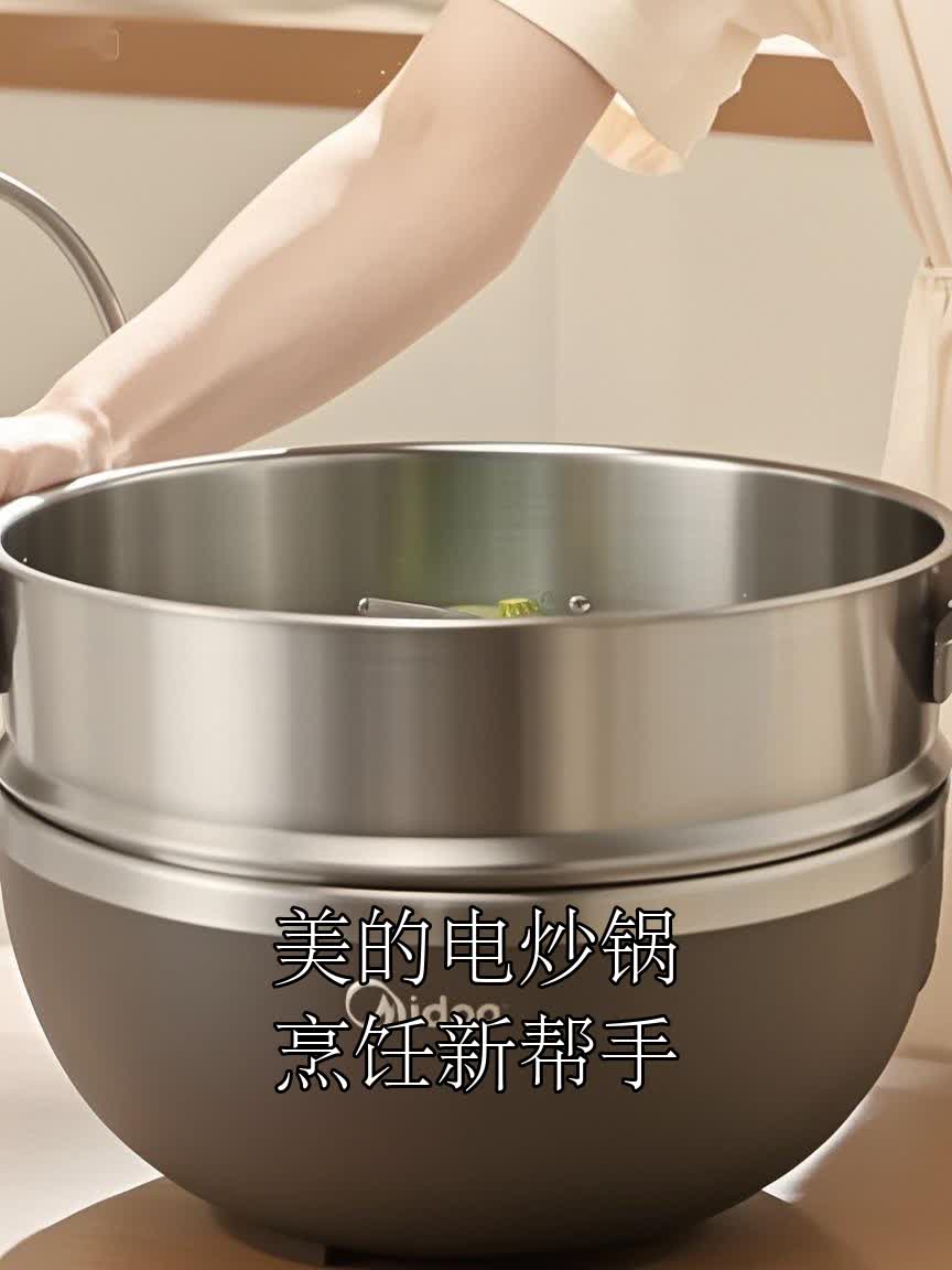美的电炒锅烹饪新帮手