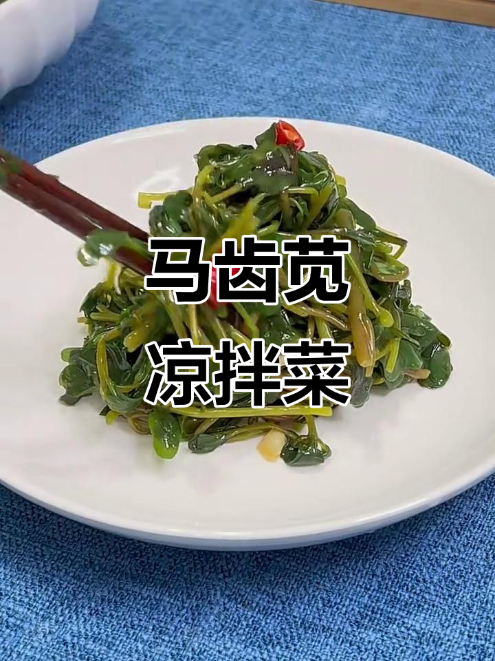 夏季必备!马齿苋凉拌菜,清热利湿又开胃