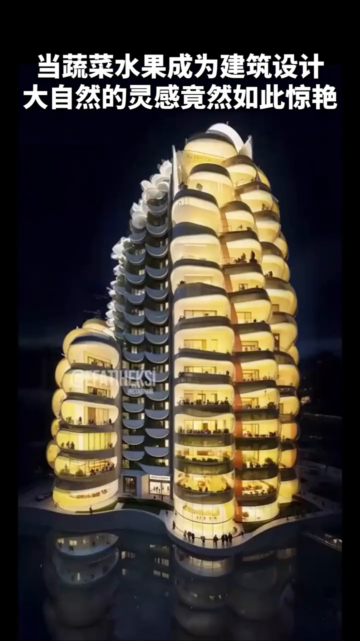 当蔬菜水果成为建筑设计,大自然的灵感竟然如此惊艳 创意