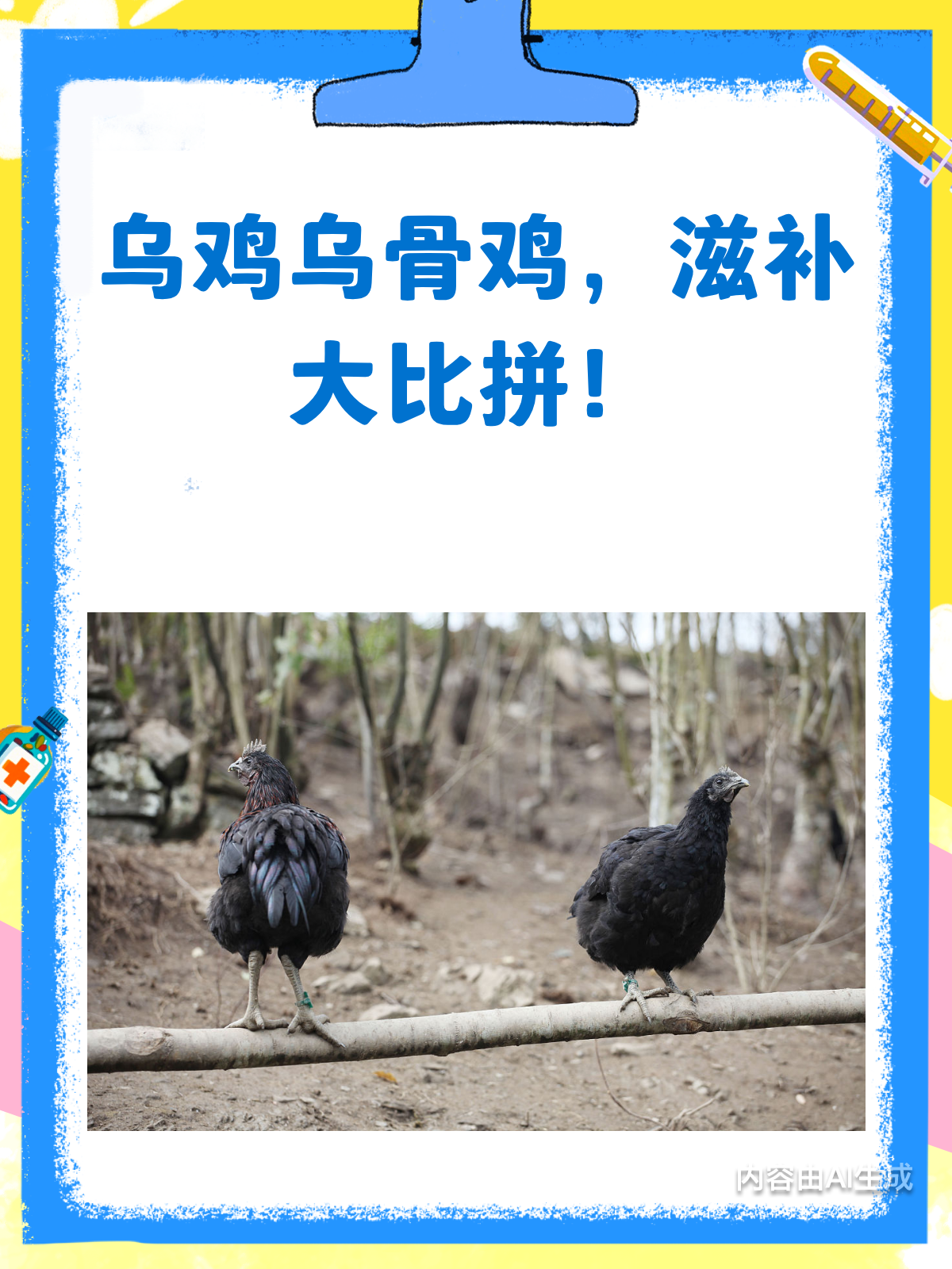 乌鸡VS乌骨鸡,滋补大战谁更胜一筹?