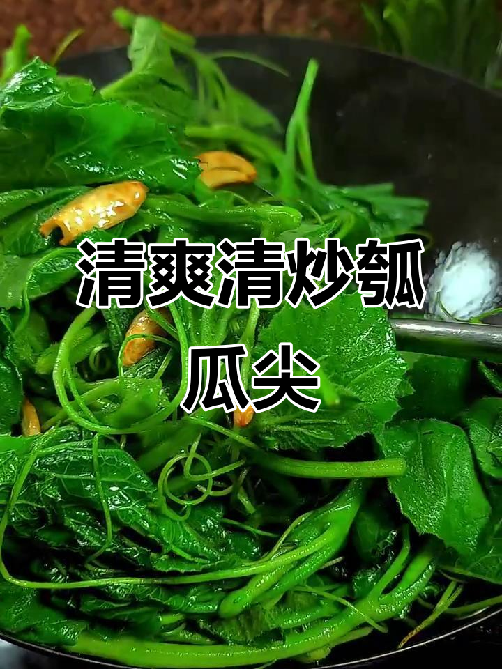 清炒瓠瓜尖,鲜嫩爽口又解腻,吃上一口停不下来