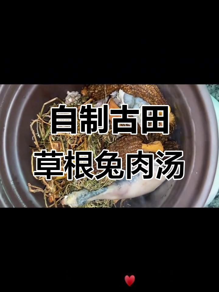 婆婆的兔子汤,山泉水与药材搭配,滋补全家老少