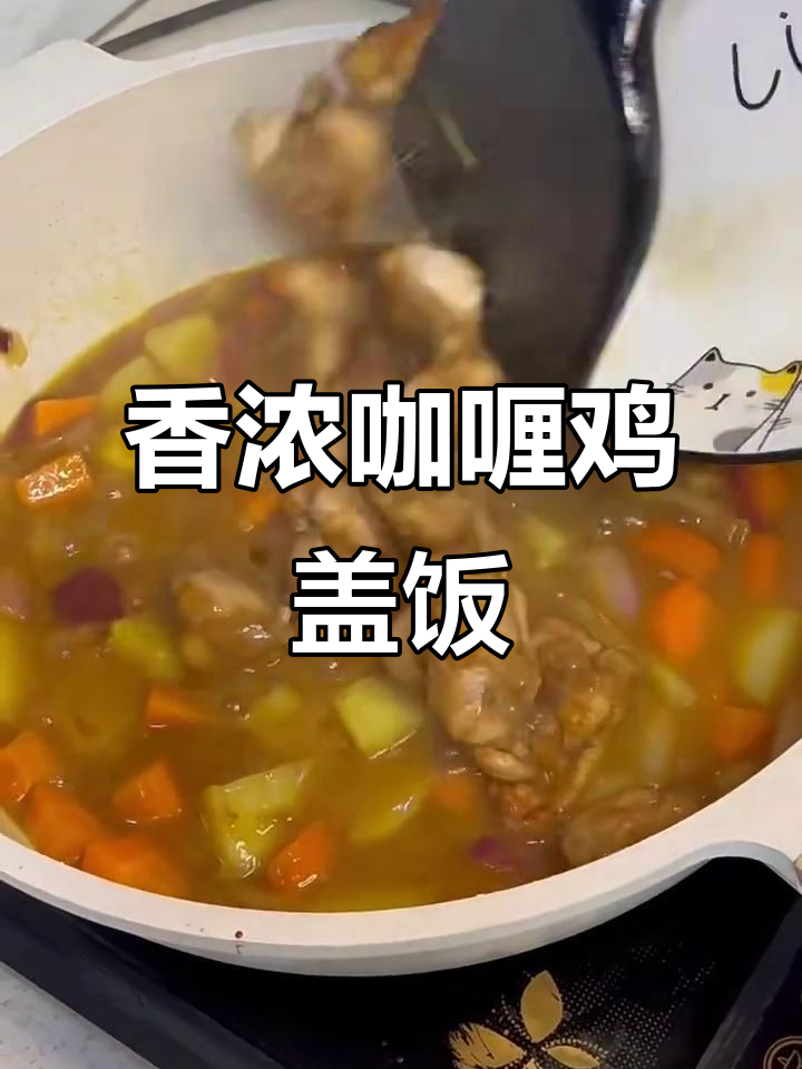 咖喱鸡腿盖饭,简单又美味!