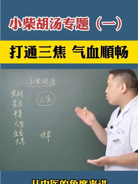 小柴胡汤专题一 打通三焦 气血顺畅