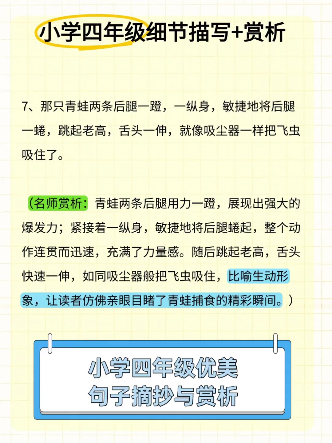 小学四年级优美,句子摘抄与赏析