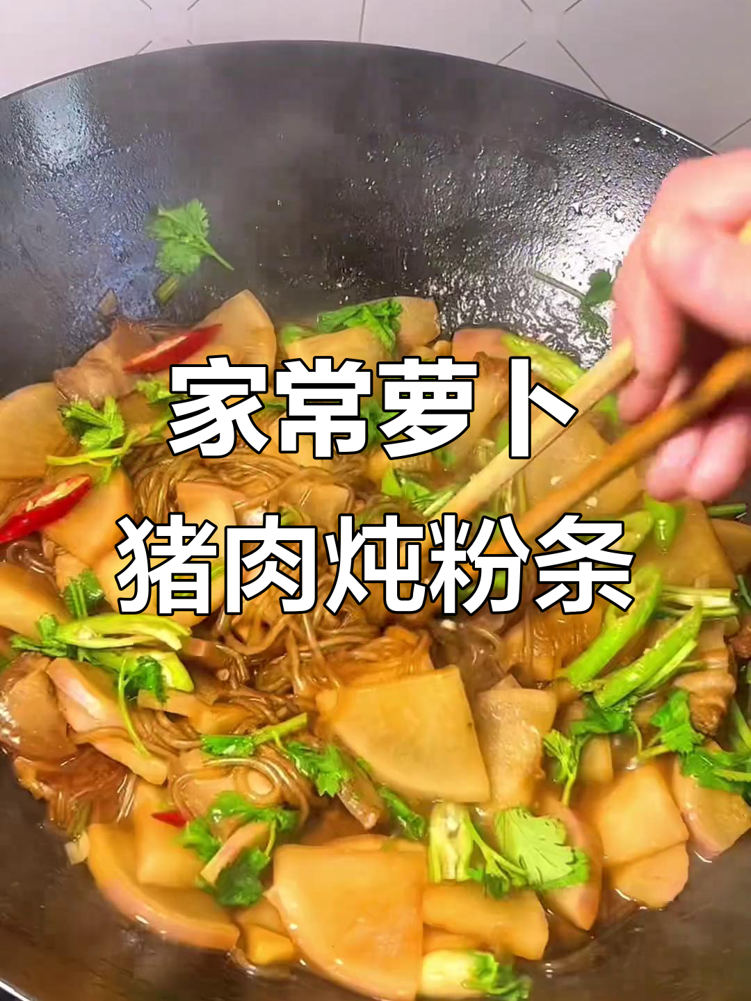 冷天必备!安徽家乡味,萝卜猪肉炖粉条,暖心又过瘾