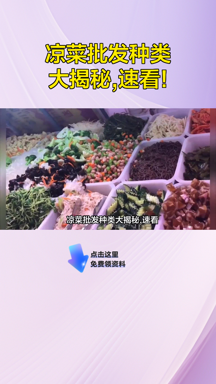凉菜批发种类大揭秘,速看!