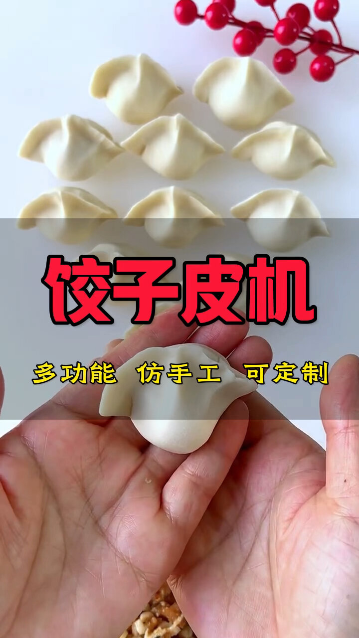 一款小型家用饺子皮机,操作起来很方便!