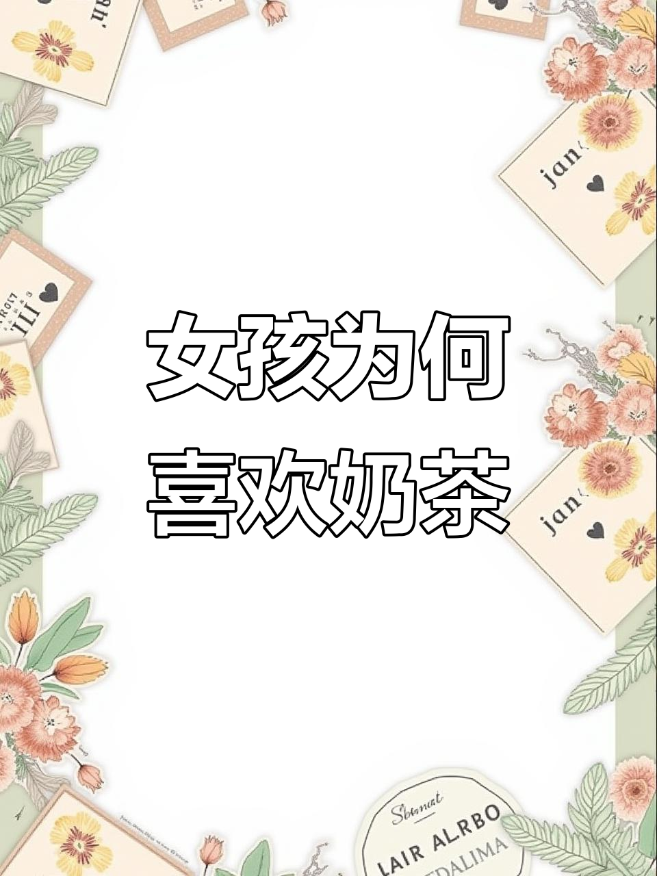 为什么女孩子都爱喝珍珠奶茶?原来是因为这些原因
