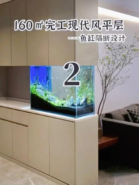 现代风鱼缸隔断设计案例分享