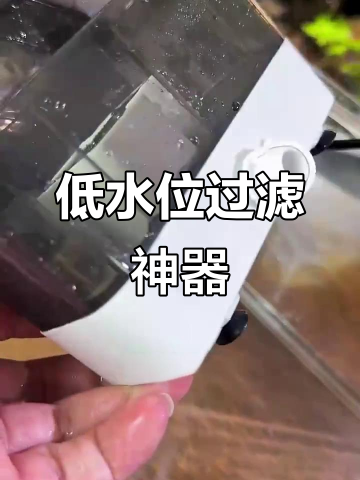 酷鱼过滤器,低水位设计,强力吸便净水,循环培菌水族箱