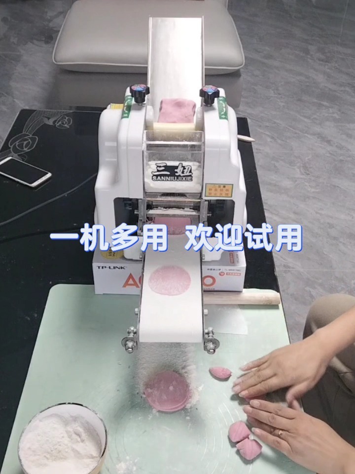新款饺子皮机商用家用自动小型压水饺皮机器