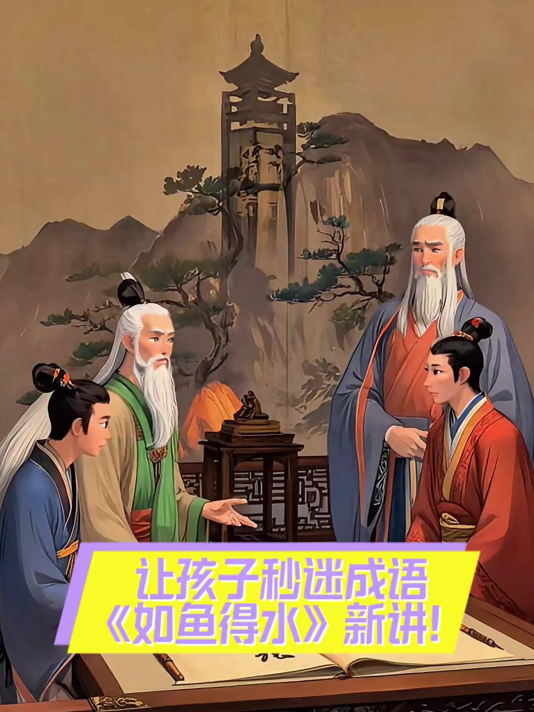 让孩子秒迷成语,《如鱼得水》新讲!