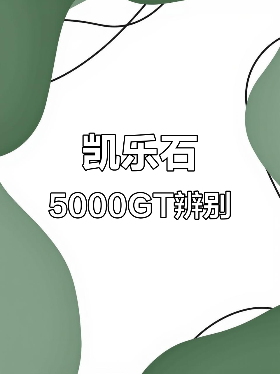 凯乐石5000GT真假难辨,细节提醒避免踩坑