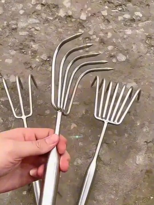 给小菜苗松松土,保湿透气菜苗长势会更好种植小技巧耙子我的乡村生活家庭小菜园C