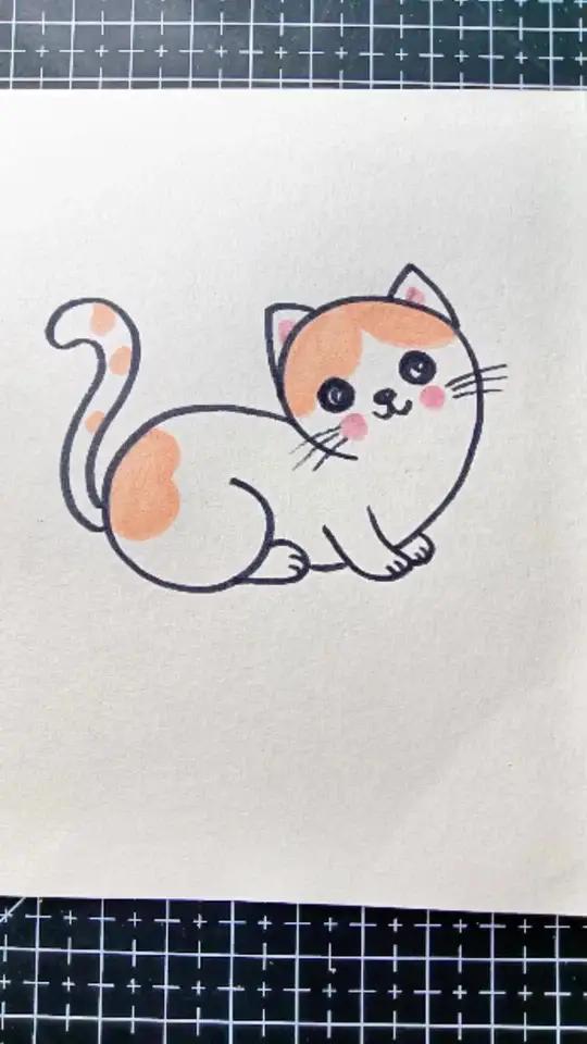用9和6画小猫咪#简笔画 #一起学画画 #儿童简笔画 #小猫简笔画 #亲子时光