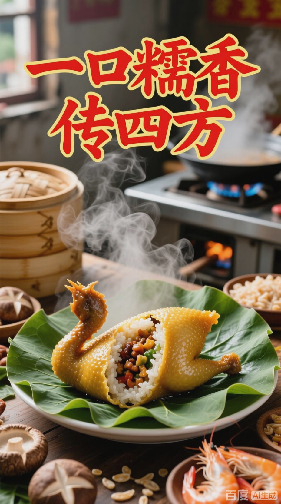 特色美食分享，广西糯米鸡的制作工艺！