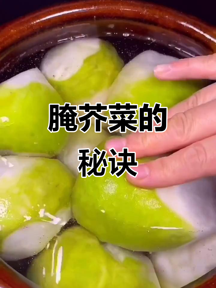 将芥菜疙瘩腌制20天,口感鲜美、脆嫩十足