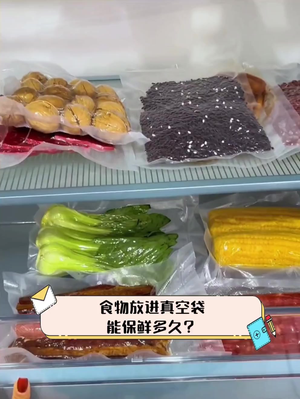 食物放进真空袋,能保鲜多久?