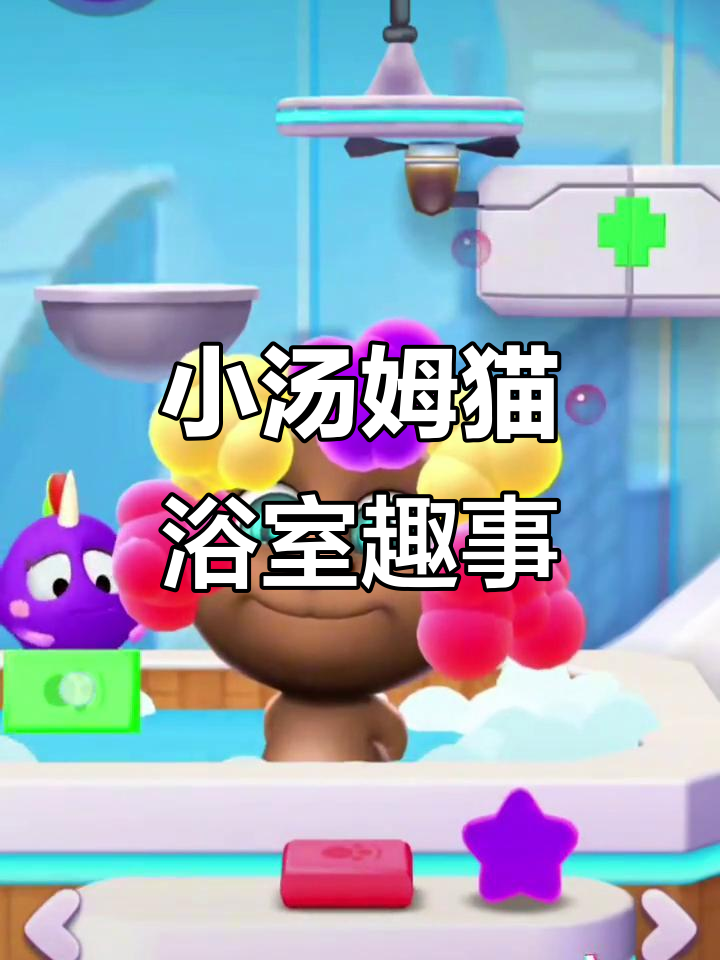 棕色小汤姆猫洗澡,太可爱了!