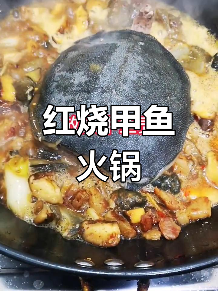 湖北年夜饭必备:红烧甲鱼火锅,胶原蛋白满满