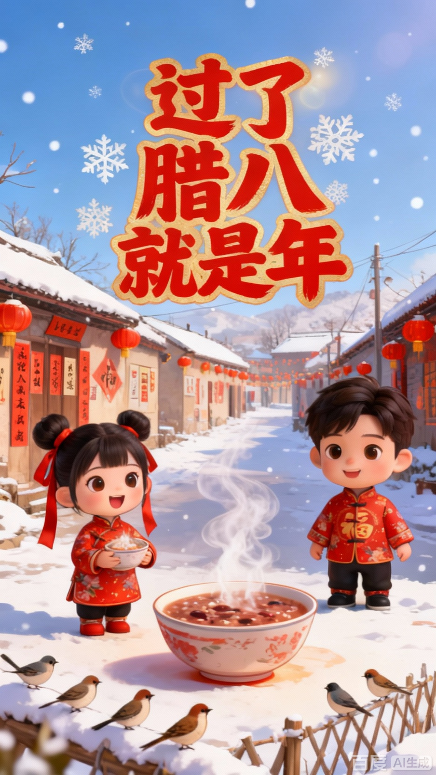 团团圆圆唱《过了腊八就是年》