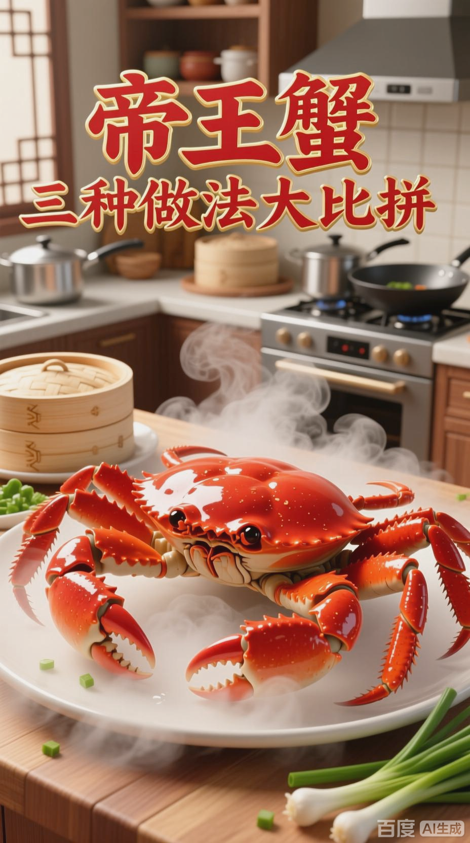 帝王蟹烹饪大比拼,健康美味如何选