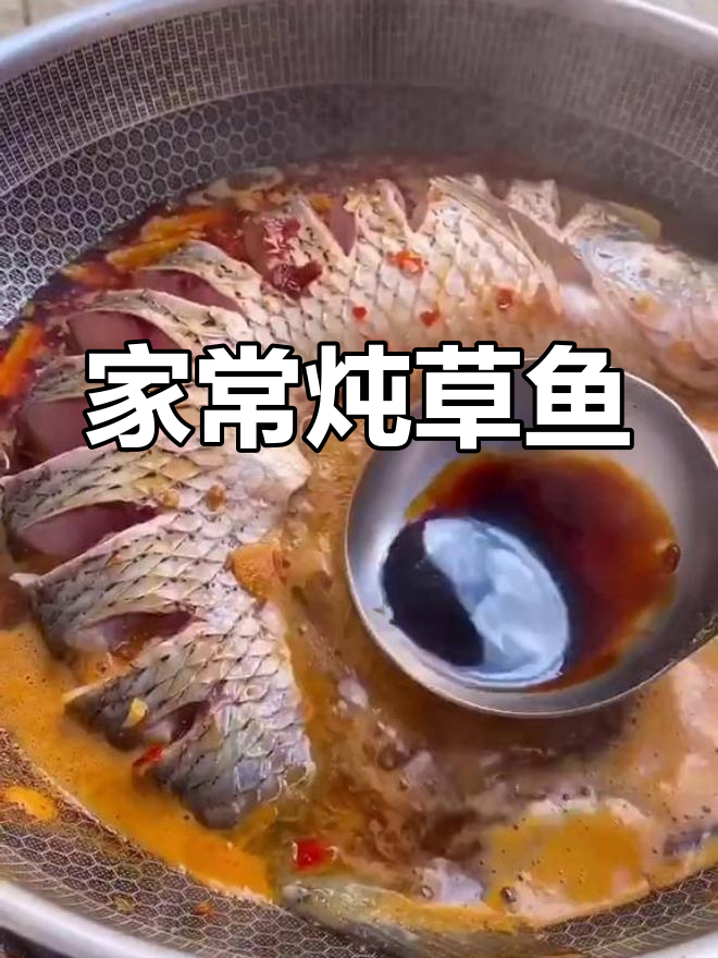草鱼家常炖法,配米饭更美味