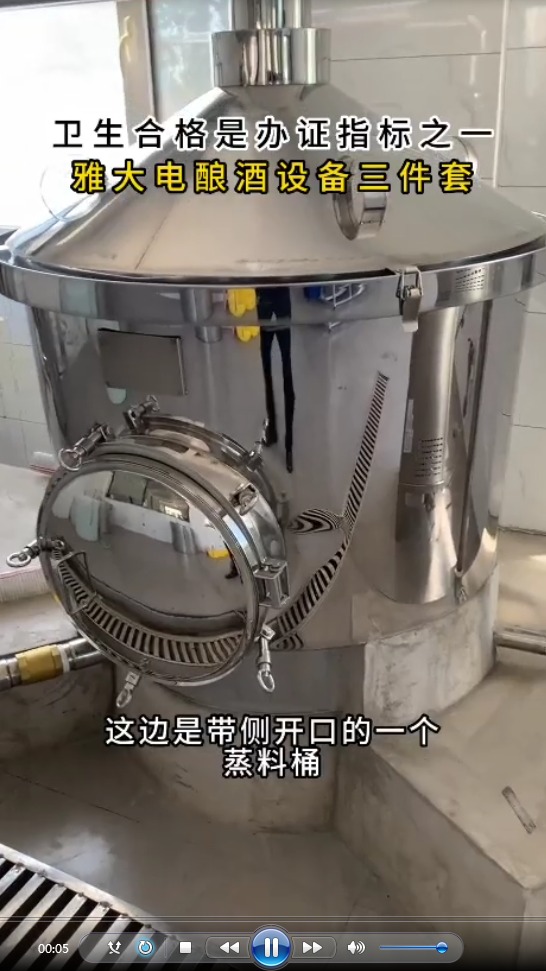 200斤电加热酿酒设备,一键启坐等出酒,不需要专人看守