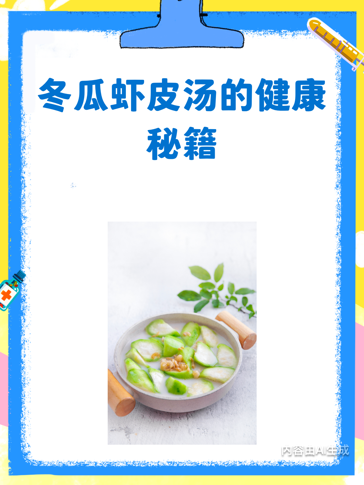 冬瓜虾皮汤,营养又美味但这些人要慎喝!