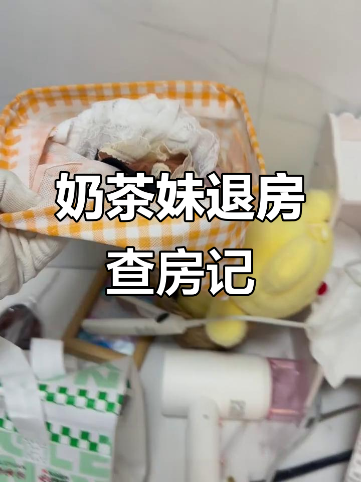 奶茶妹退房大揭秘:外卖袋、化妆刷和吹风机全都有