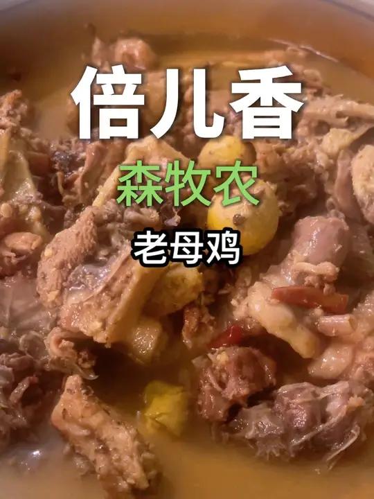 真的是倍儿香的土老母鸡，喝汤吃肉都特别好吃