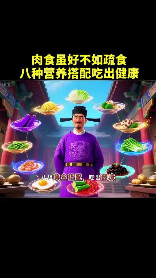肉食再好,不如蔬菜配!8种营养搭配,吃出满满健康～营养搭配健康饮食蔬食好处养生干货饮食平衡