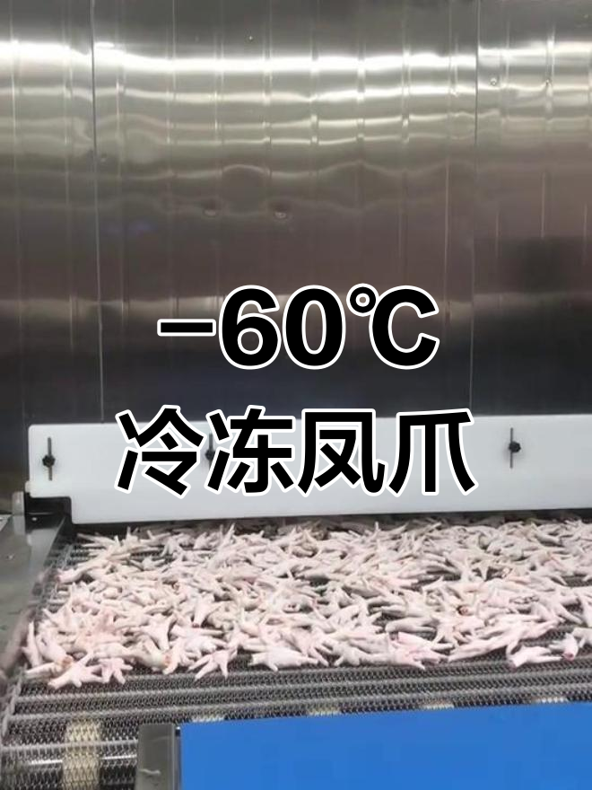 鸡爪速冻挑战:零下60℃低温,冰衣瞬间形成