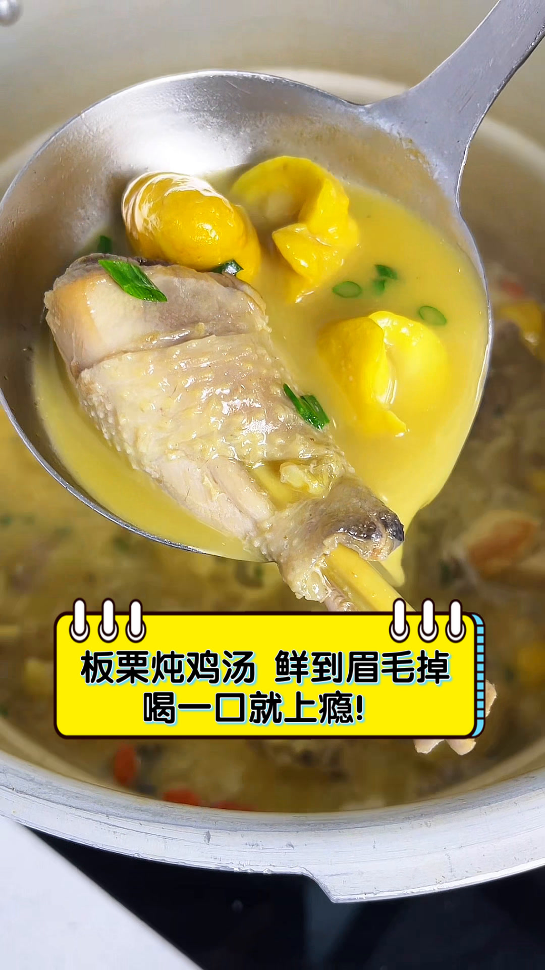 板栗炖鸡汤,鲜到眉毛掉,喝一口就上瘾!