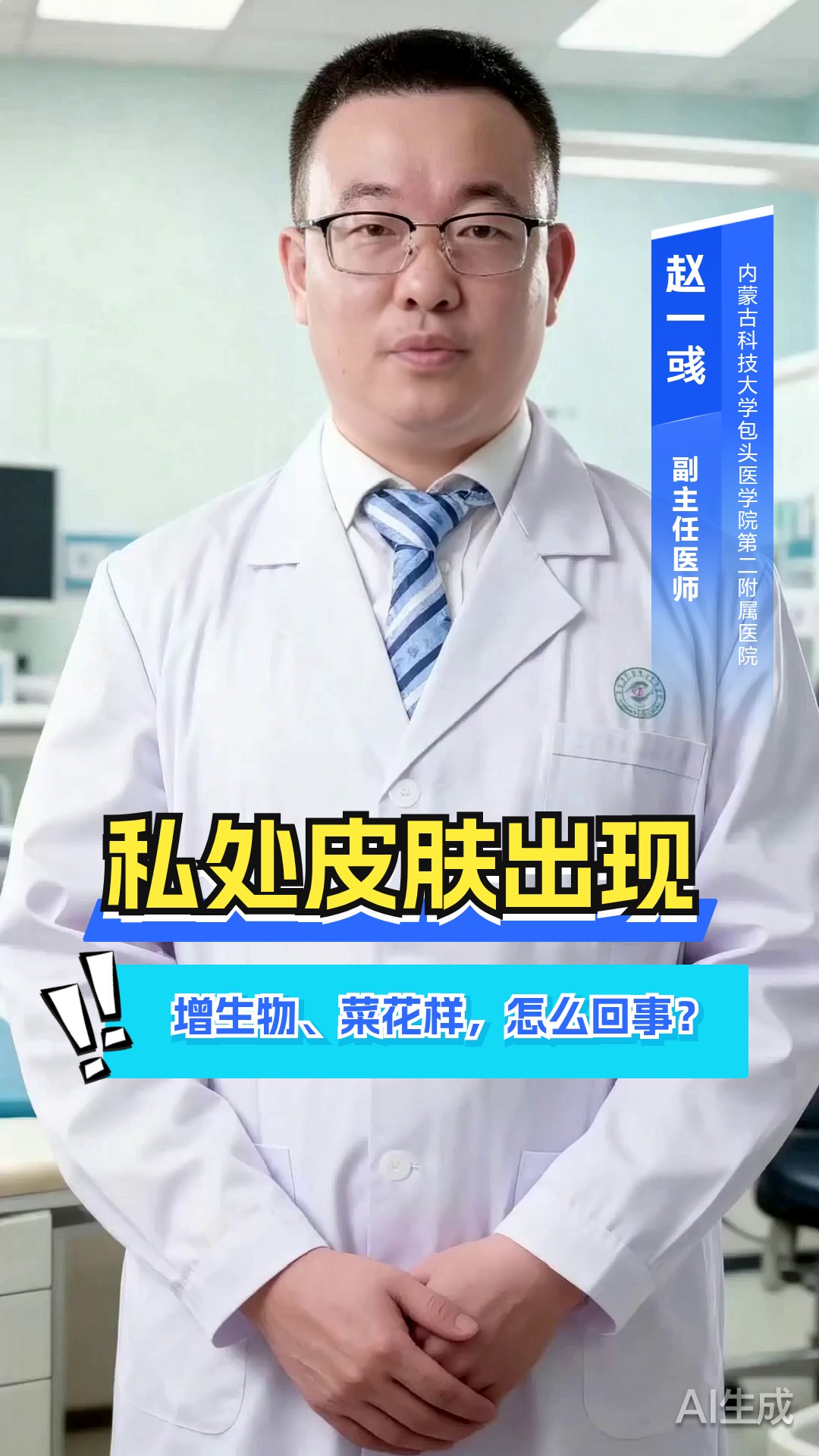 私处皮肤出现增生物、菜花样,怎么回事?
