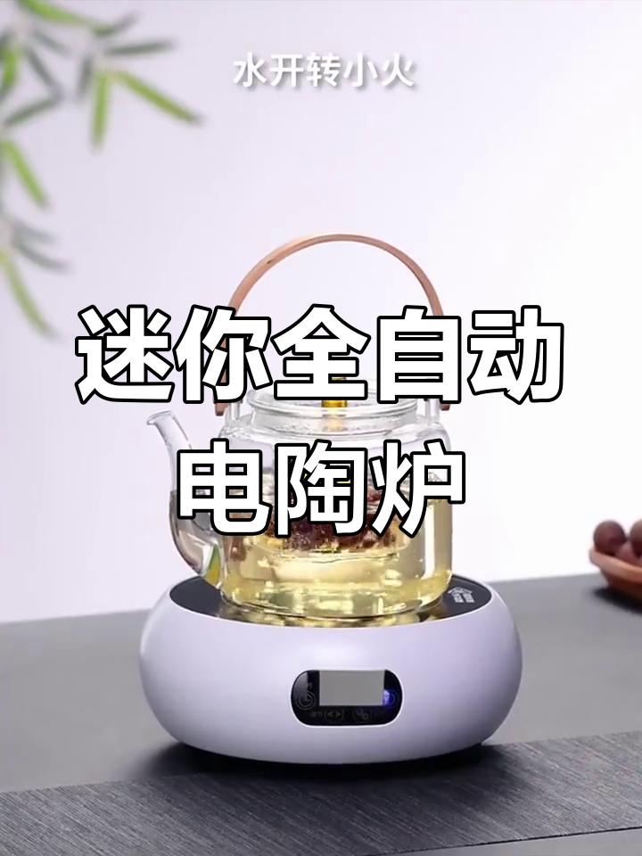 小巧电陶炉,自动烧水蒸汽煮茶壶,家用迷你设计