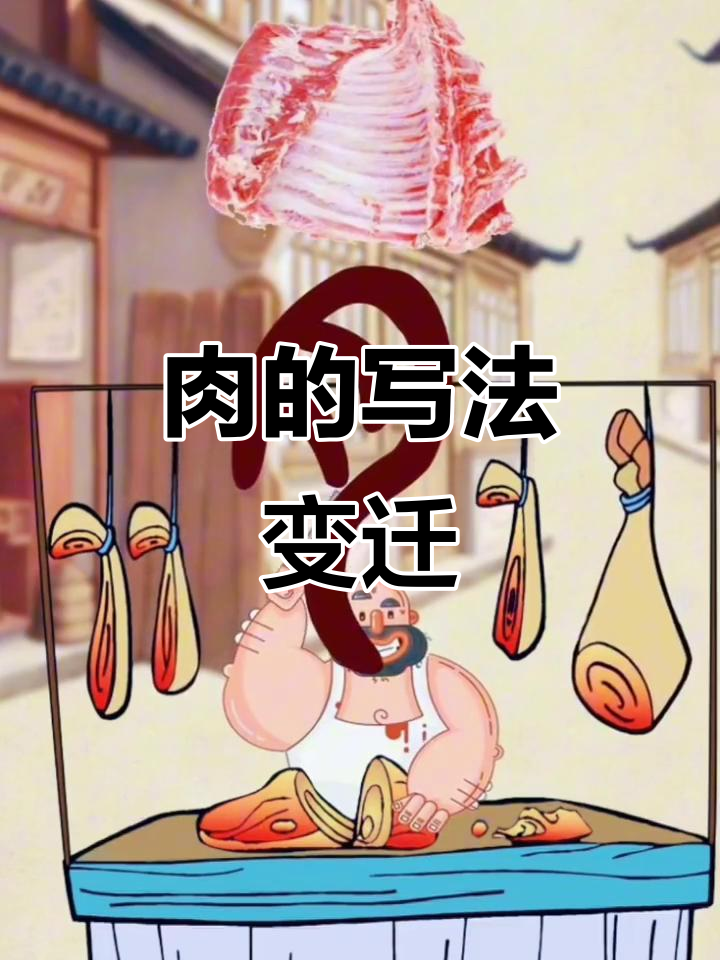 甲骨文到隶书，肉字的演变过程大揭秘