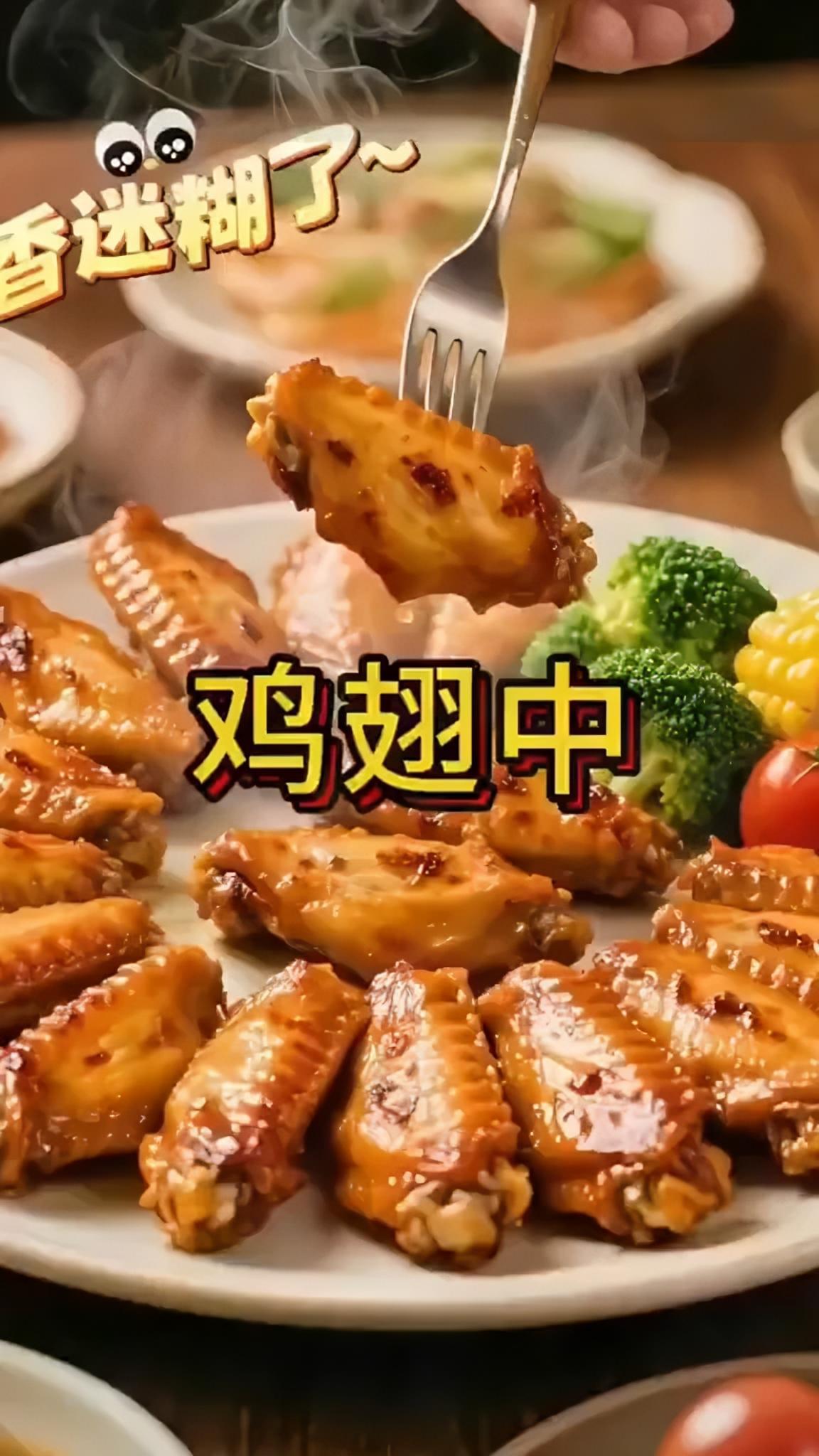 蒜香鸡翅 鸡翅中