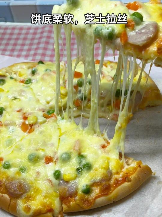 自己做披萨饼胚,在家烤披萨,真材实料特好吃