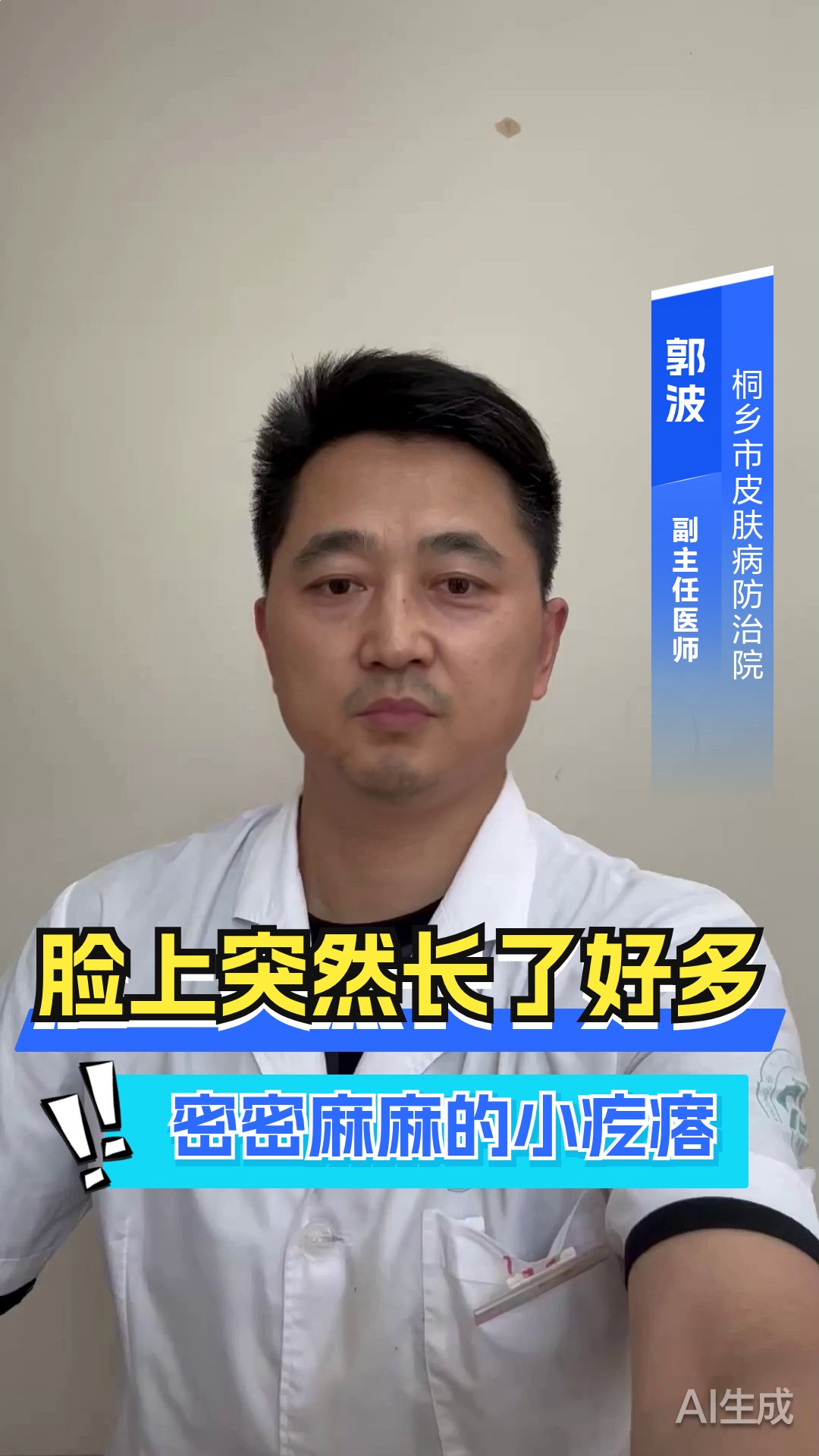脸上突然长了好多密密麻麻的小疙瘩
