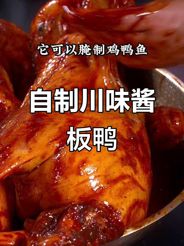 四川特色酱板鸭,轻松在家做,味道一绝