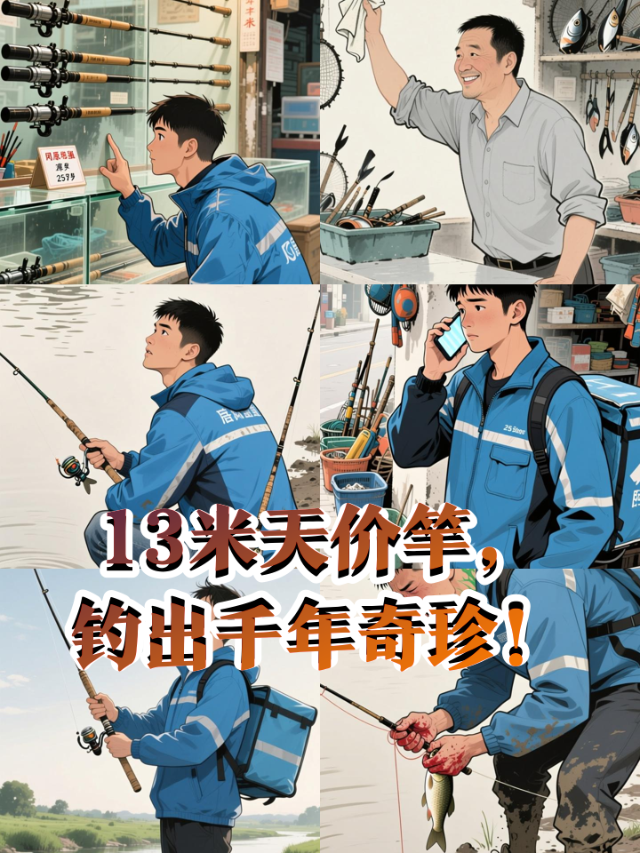 为凑钱买13米天价鱼竿,他竟钓出千年古鱼!