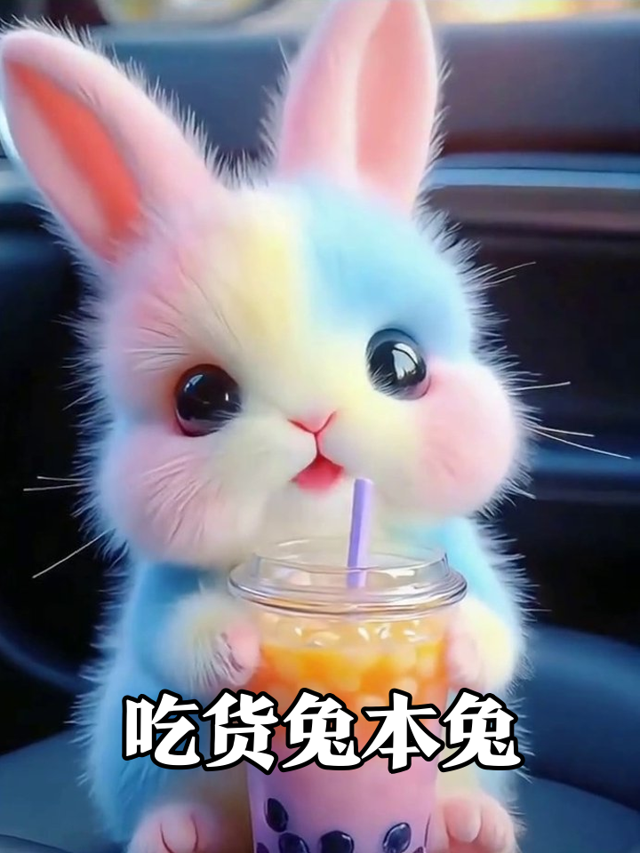 兔子界干饭王:从蓝莓到奶茶,一口没停过!