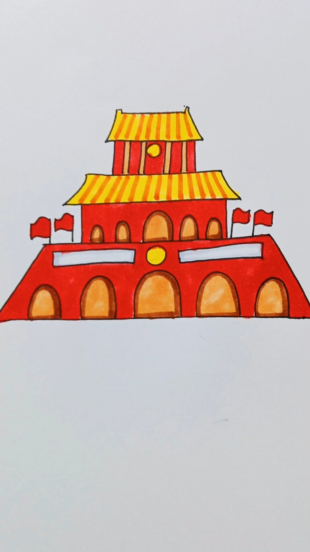 天安门画法